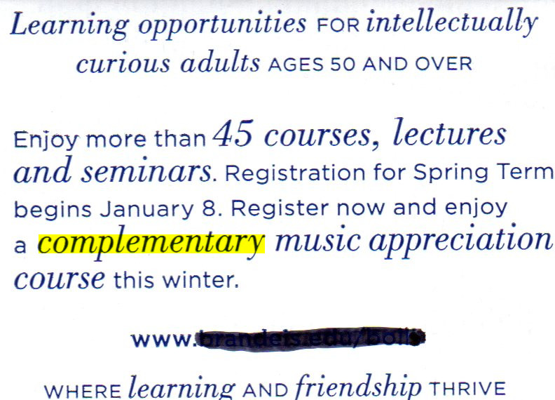 complementary misuse example