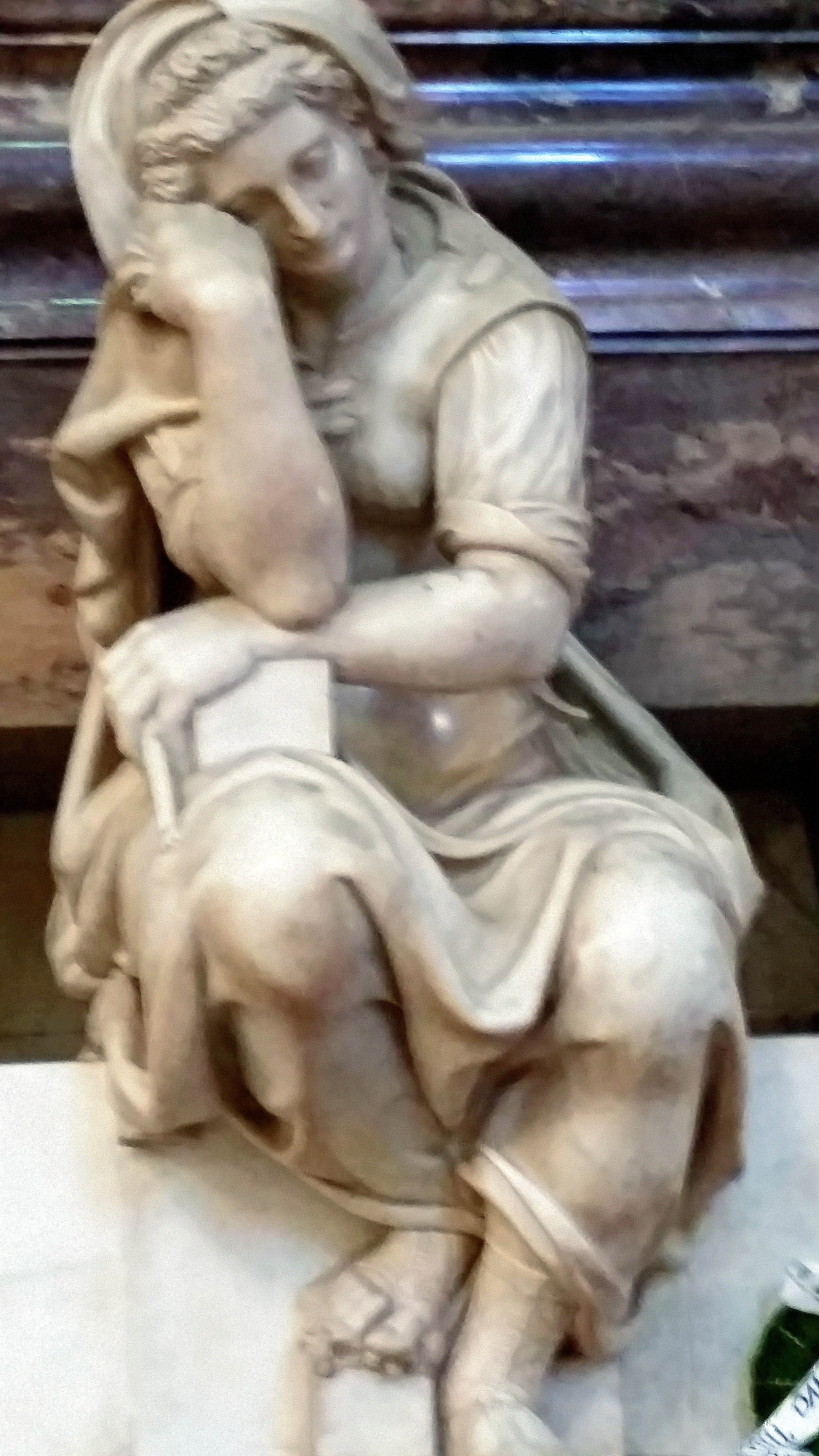 Sculpture on Michelangelo's tomb, Basilica of Santa Croce