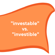investable vs investible
