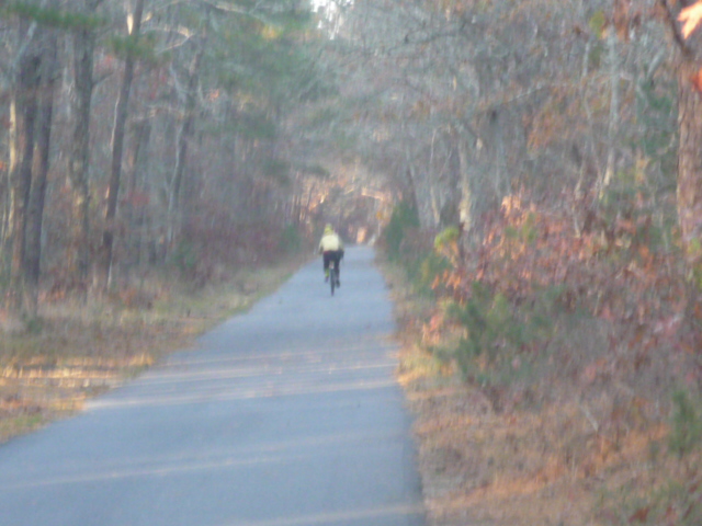 Bicycling the Cape Cod Rail Trail in the autumn