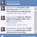 @susanweiner Twitter widget