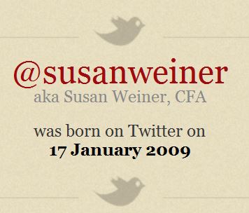 @SusanWeiner Twitter birthday