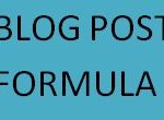 blog post formula