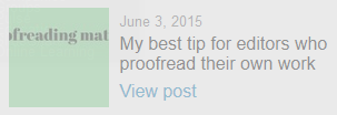 Preview of My best tip for editors who proofread their own work on LinkedIn blog