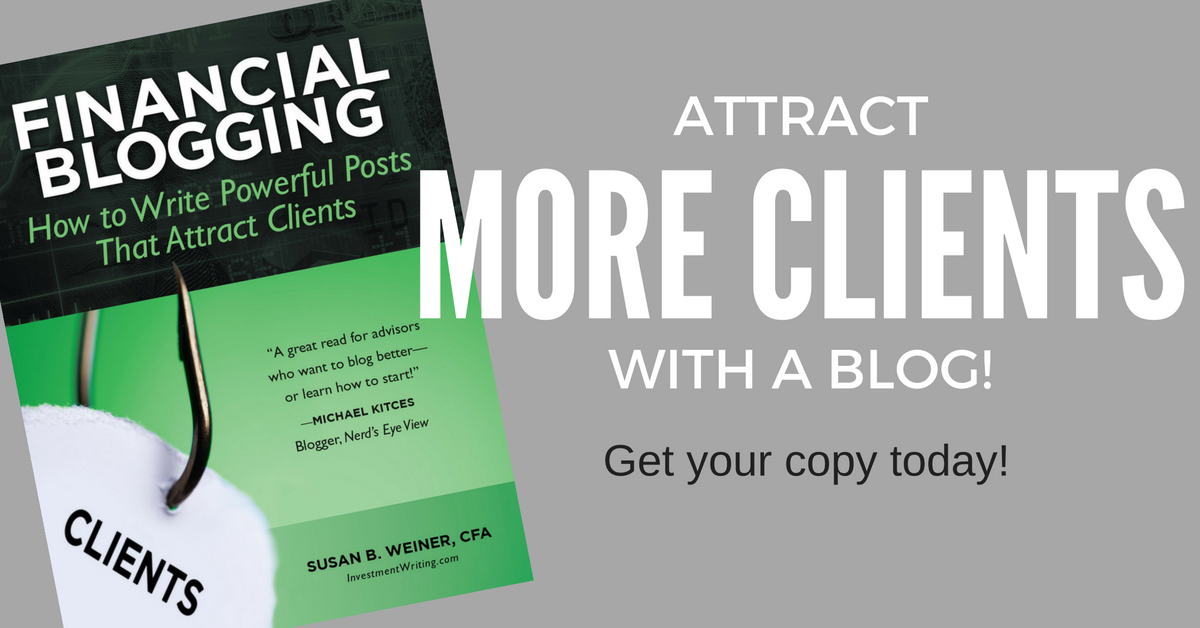 Financial Blogging book