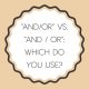"And/or" vs. "and / or": which do you use?