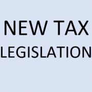 new tax legislation