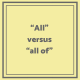 All versus all of
