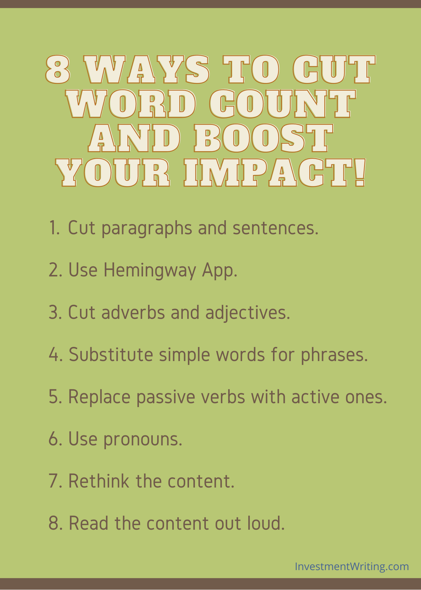 how to cut word count in essay