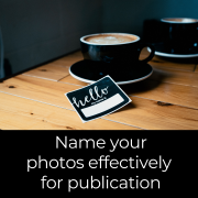 Name your photos effectively for publication
