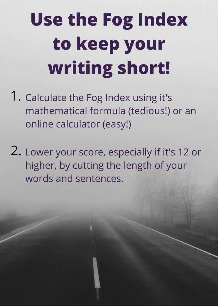 Fog Index infographic