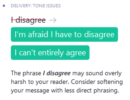 I disagree-I'm afraid I have to disagree