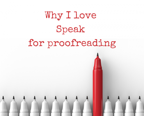 Why I love Speak for proofreading