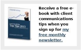 My original call-to-action box promoted my newsletter call to action box