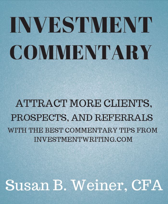 Products/Coaching - Susan Weiner Investment Writing