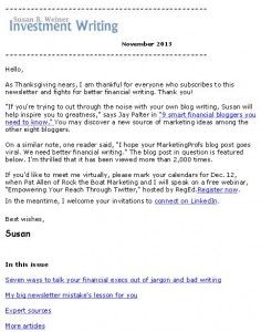 Nov 2013 newsletter page 1