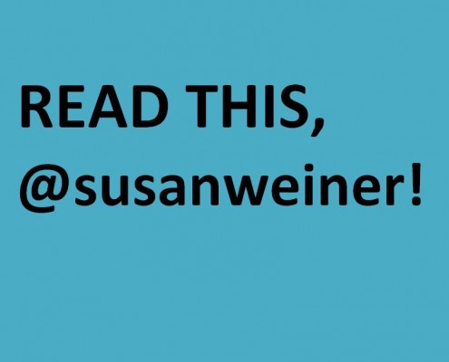 Read this, @susanweiner!