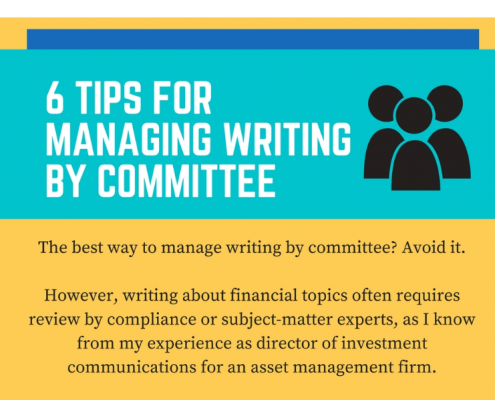 manage writing by committee