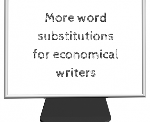word substitutions