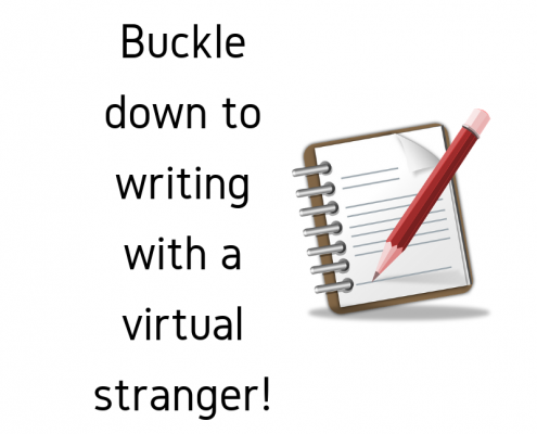 Buckle down to writing with a virtual stranger!