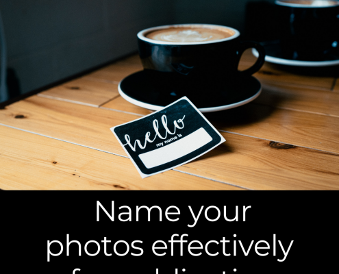 Name your photos effectively for publication