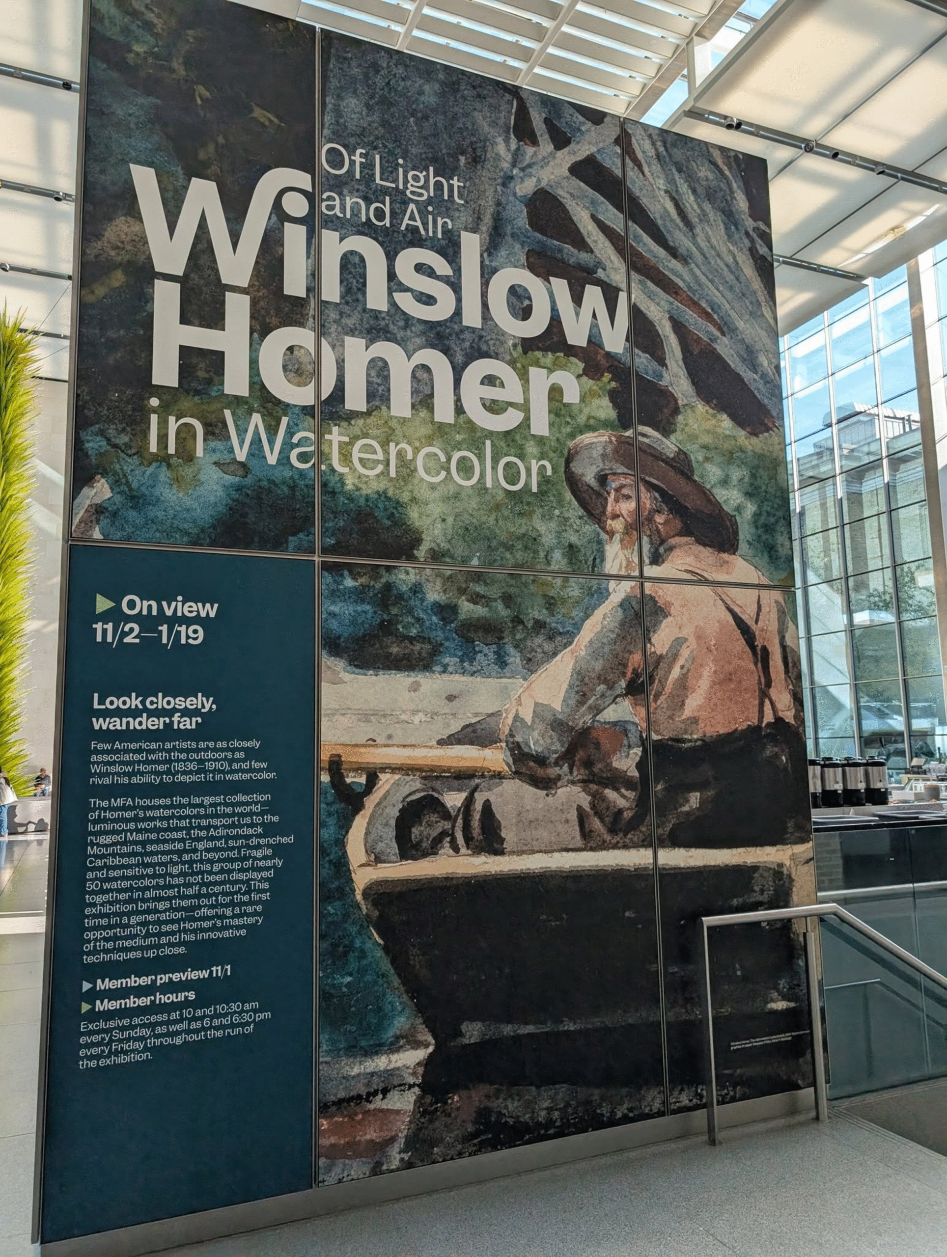 Winslow Homer in Watercolor exhibit at Boston Museum of Fine Arts